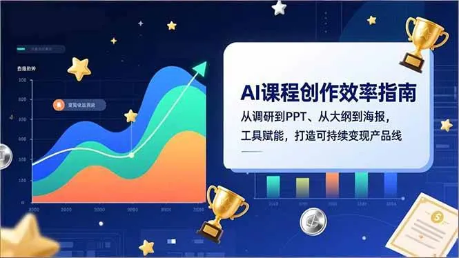 （16947期）AI课程创作效率指南，从调研到PPT、从大纲到海报，工具赋能，打造可持续变现产品线