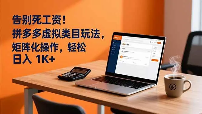 87894535ff7eeeadd3fed6500b8df284.jpeg (16943期)告别死工资!拼多多虚拟类目玩法,矩阵化操作,轻松日入 1K+