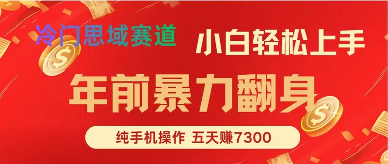 年前爆火项目，5天赚了7300