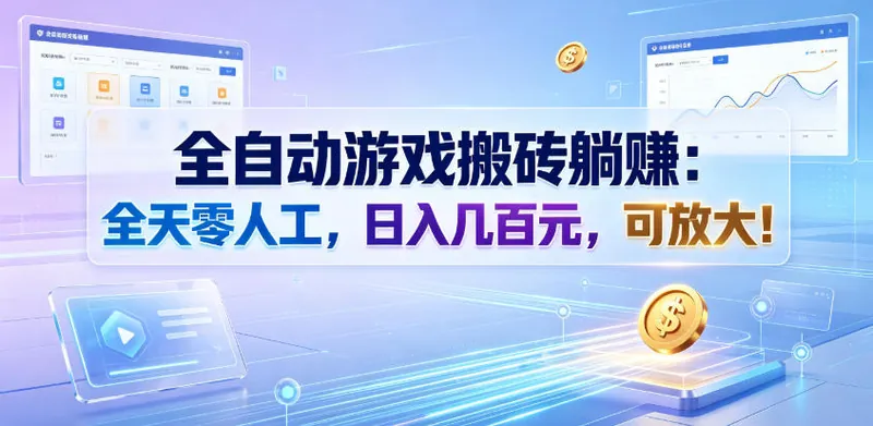598b065624512f22bcb5e9490247f2ca.jpeg 全自动游戏搬砖躺賺:全天零人工,日入几百元,可放大!【揭秘】