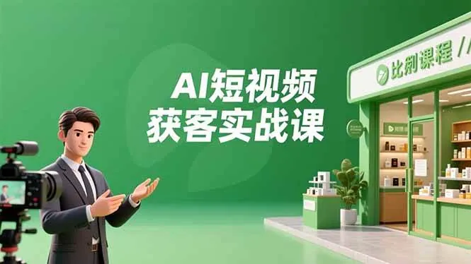 ba5eb04e4d774280680dc509619c9ec1.jpeg (16747期)AI短视频获客实战课,数字人创作、实体行业应用、精准引流,30天获取客源月入6万+