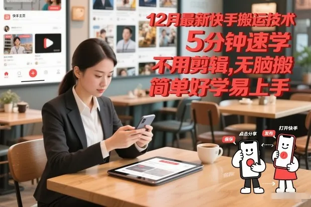 89a57551fbe5418e0bc492321b319076.jpeg 12月最新快手搬运技术,5分钟速学,不用剪辑无脑搬,简单好学易上手