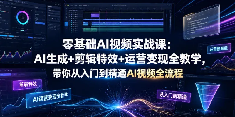 fde5f02d21c4cec397aa2d10a28f00db.jpeg 零基础AI视频实战课:AI生成+剪辑特效+运营变现全教学,带你从入门到精通AI视频全流程
