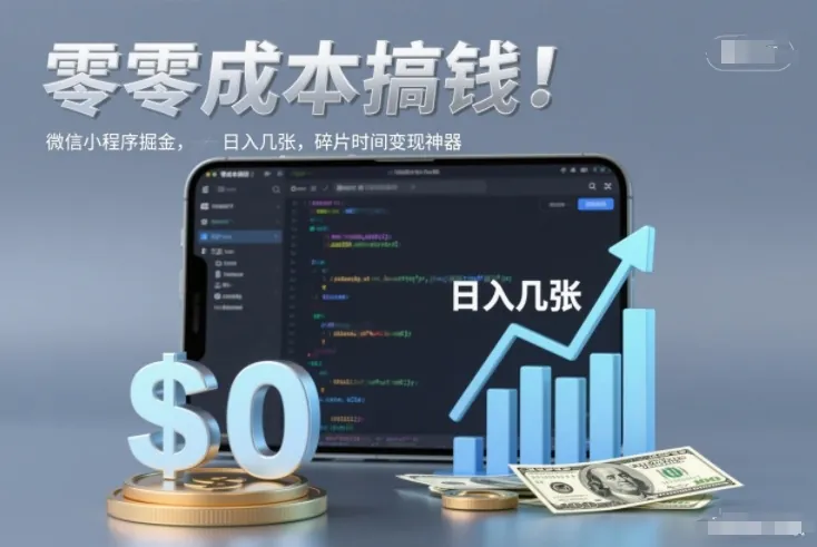 356dc37becec7d265d87ce17481dd3ed.jpeg 零成本搞钱,微信小程序掘金,简单易操作,日入几张,碎片时间变现神器【揭秘】