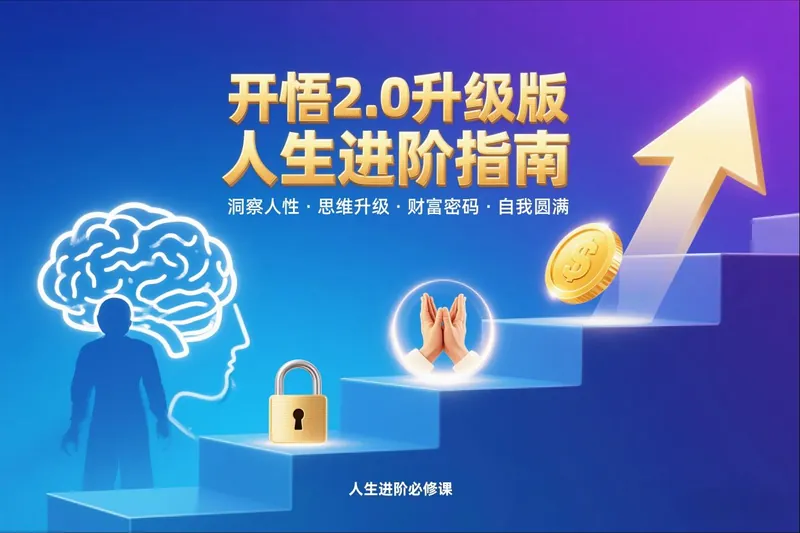 1d33c5d11b045b1c598293699b50e489.jpeg 开悟2.0升级版人生进阶指南,洞察人性-思维升级-财富密码-自我圆满