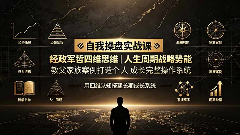 4b66cb3b8af9abe8416bdbaf28d2605b.jpeg 自我操盘实战课:经政军哲四维思维|人生周期战略势能|教父家族案例打造个人成长完整操作系统