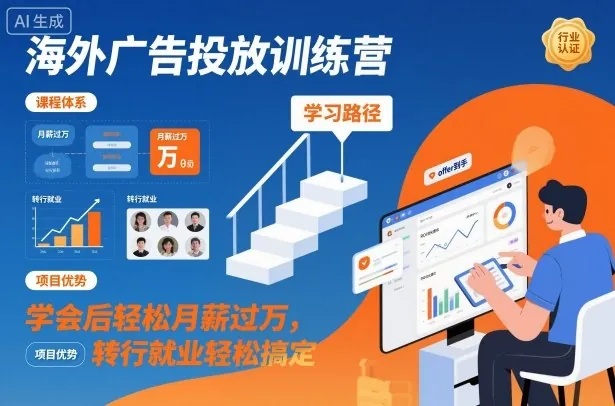 0c49e238bb5ffed8cfcd3605fae0f82a.jpeg 海外广告投放训练营,学会后轻松月薪过万,转行就业轻松搞定