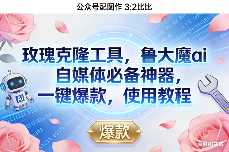 992c24947b2d8692c2b5ce8d2ffad72a.png (16847期)玫瑰克隆神器,鲁大魔ai,自媒体必备,一键爆款工具,详细介绍,和使用教程