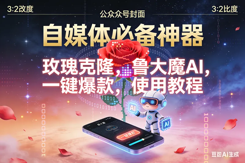 9a4cce6be6721a4a9a740b3a752df5cf.png (16912期)玫瑰克隆神器,鲁大魔,ai,自媒体必备软件,一键爆款工具,详细教程