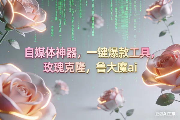 6be8b67296a083f5e7471bfa66dccbbb.png (16957期)ai鲁大魔,自媒体必备的软件,玫瑰克隆神器,一键爆款,详细教程
