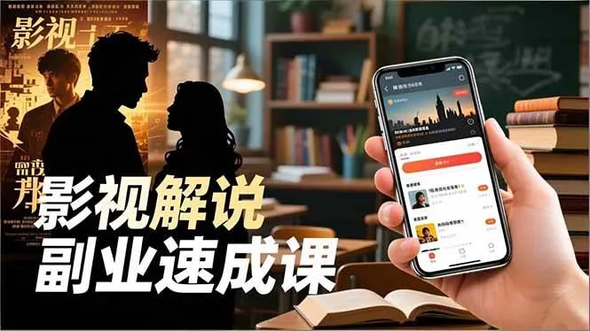 6edf9161e4b1a6aa8d403debd2dac21b.jpeg (16740期)Tk影视解说副业速成课,软件安装、全流程实操、爆款预设,新手两周变现
