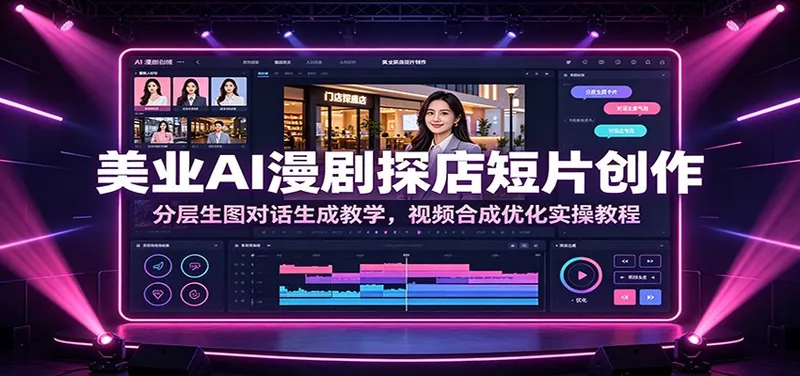75b02ab1bb1192969382e1465f9ad7d6.jpeg 美业AI漫剧探店短片创作:分层生图对话生成教学,视频合成优化实操教程