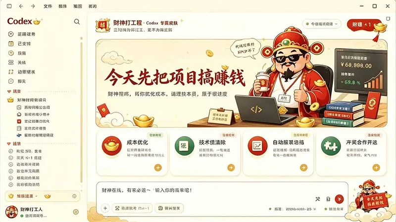 b1a6222afef0a79f1649eec3aa402411.jpeg 闲鱼售卖99元的Codex皮肤包,GitHub 免费开源了!让你的codex变成精美界面 Codex Dream Skin