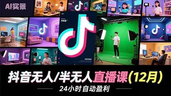 94d3f9522c5ae2a953bc936c10f5ce43.jpeg (16965期)抖音无人/半无人直播课(12月),AI实景、数字人、绿幕、多种玩法、24小时自动盈利