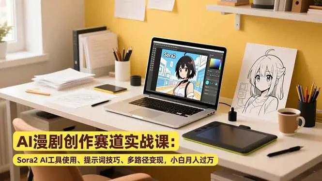 9479c268a542c78109fd3d5b3aa06219.jpeg (16936期)AI漫剧创作赛道实战课:Sora2 AI工具使用、提示词技巧、多路径变现,小白月入过万