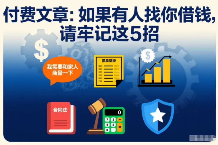 f20f632261c102125088f571a56a66ac.jpeg 付费文章:如果有人找你借钱,请牢记这5招