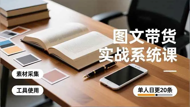 2846f4a49ee597d3d8569ed018015860.jpeg (16705期)图文带货实战系统课,工具使用、素材采集、防同质化,单人日更20条月入3w+