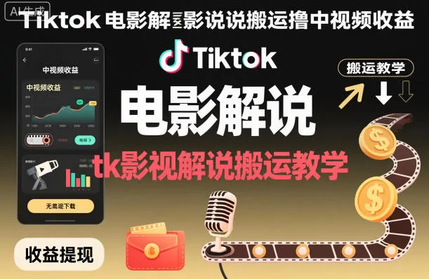 1e3bca4ac9c834bb63bf9992025a6a6f.jpeg Tiktok电影解说搬运撸中视频收益,tk影视解说搬运教学