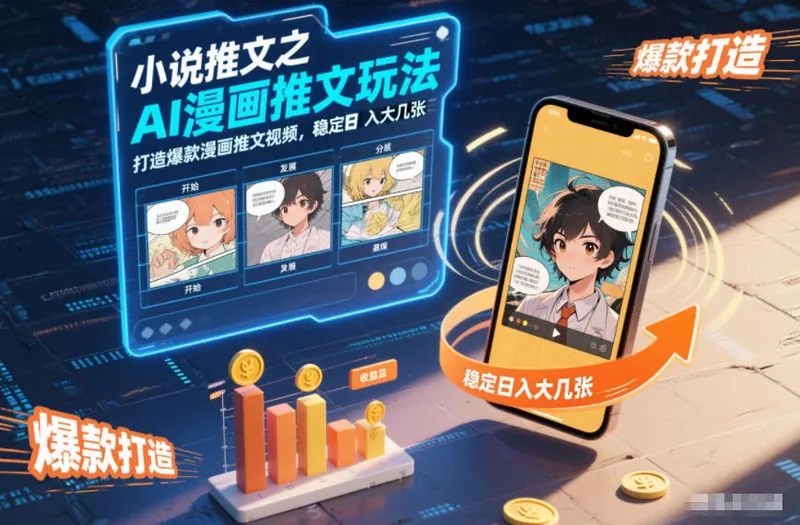 eea658010b9f32faf5d54c82be47dfa8.jpeg 小说推文之AI漫画推文玩法,打造爆款漫画推文视频,稳定日入大几张