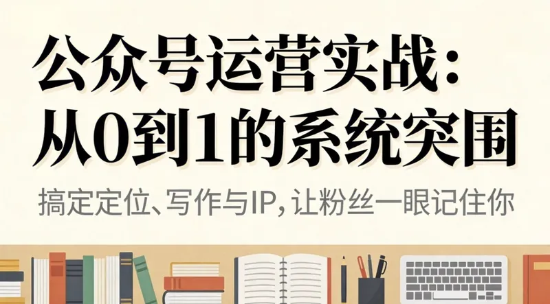 73cb58b13e8474be6d8f25455456b411.jpeg 公众号运营实战:从0到1的系统突围