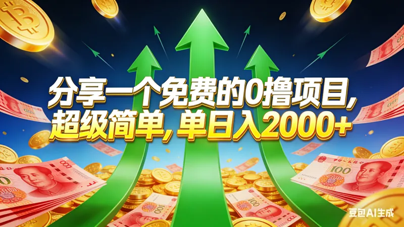 2d70827e96eba983340209f8c48b9c3c.png (16846期)免费的,0撸靠谱小项目,超级简单,单日入2000+