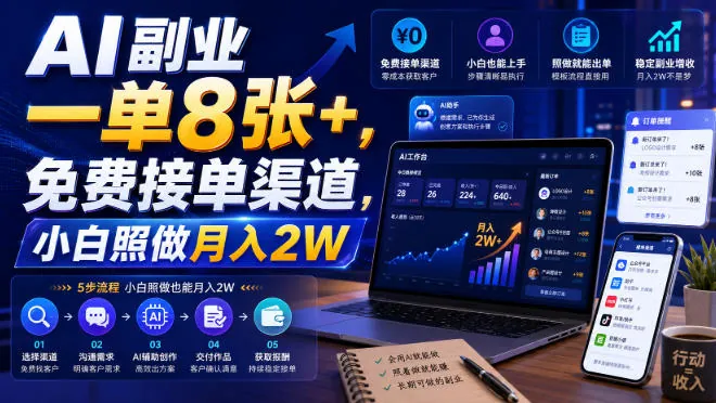 716ad1b12ebb5c5b3841c76ee52c11c2.jpeg AI副业一单8张+,免费接单渠道,小白照做月入2W【揭秘】