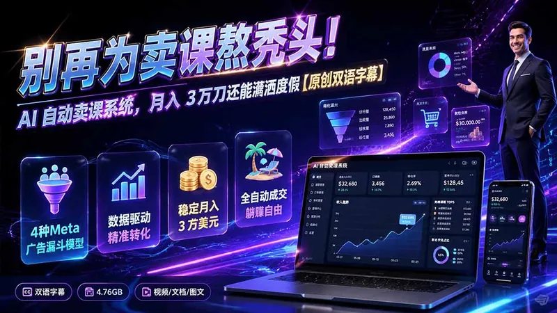49629a85bacc9e6dc78168aa12b73d4d.jpeg 别再为卖课熬秃头!AI 自动卖课系统,月入 3 万刀还能潇洒度假【原创双语字幕】