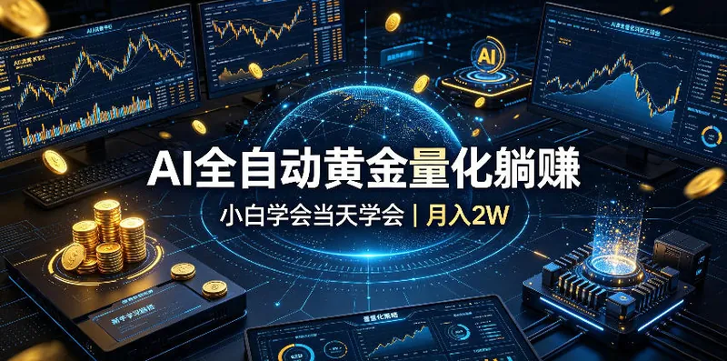 65845111a4e18884b4f596a470735479.jpeg AI全自动黄金量化躺賺:小白学会当天学会,月入2W!【揭秘】