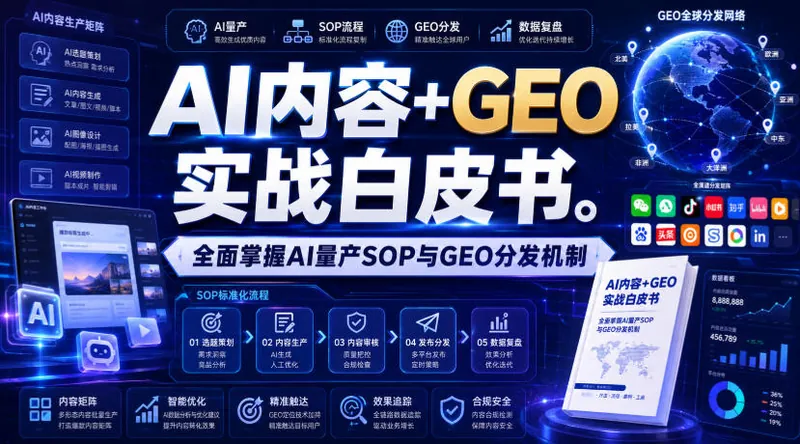 1e78357bfbdc86895ddf26811a1121dc.jpeg AI内容+GEO实战白皮书,全面掌握AI量产SOP与GEO分发机制【文档】