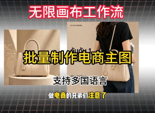 a9bf6c5c4435be39d9f1f23fb9459b3f.jpeg 无限画布工作流搭建教程,一键电商主图批量制作,批量下载,支持多国语言
