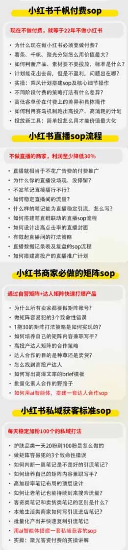 小红书高利润AI经营课2026年7.18-20：起号+爆文+付费+达人+私域，利用AI与SOP实现团队人效翻倍增长