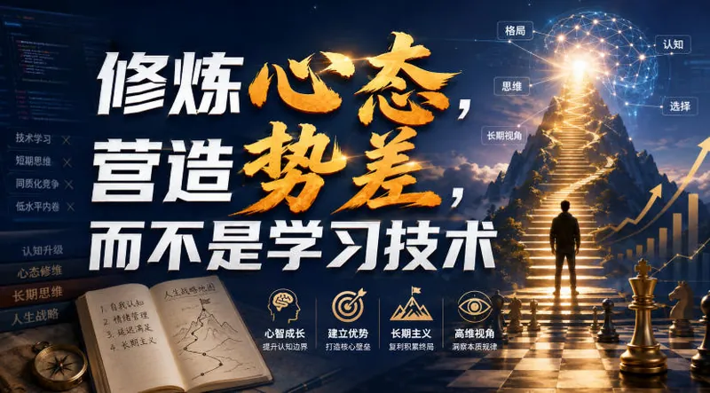 422bac7c71f17accf3b68c7228a28124.jpeg 付费文章:修炼心态,营造势差,而不是学习技术