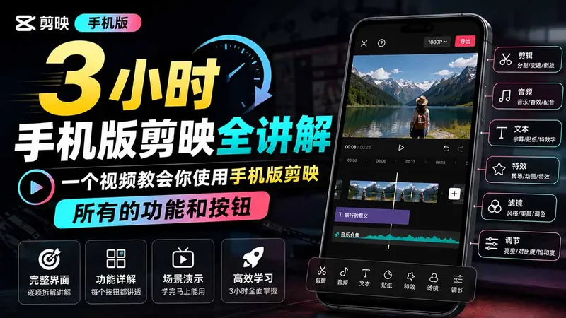 384da7724bc02edff9d4cd225e0334d9.jpeg 3小时手机版剪映全讲解,一个视频教会你使用手机版剪映,所有的功能和按钮