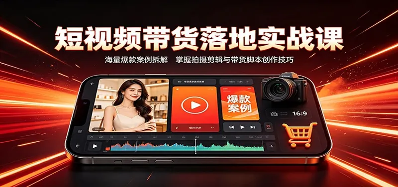 4f4dbea5fc7d2d0953153587fc817931.jpeg 短视频带货落地实战课:海量爆款案例拆解,掌握拍摄剪辑与带货脚本创作技巧