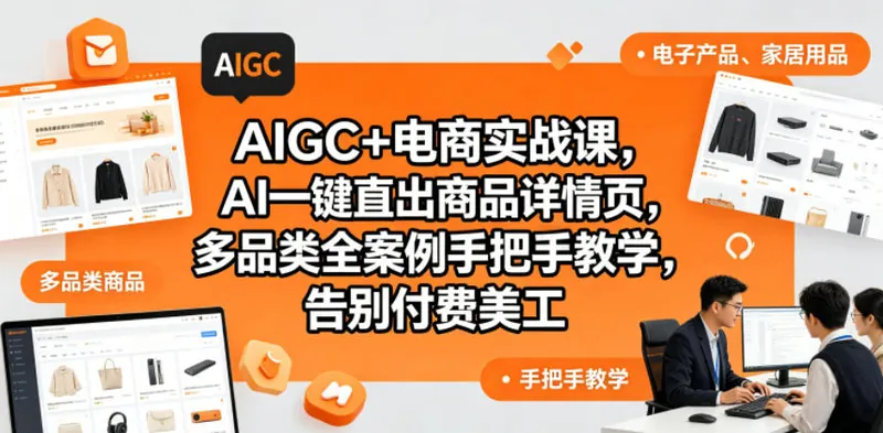 e2a71b44f4694dba7bdc9be03c313faa.jpeg AIGC+电商实战课,AI一键直出商品详情页,多品类全案例手把手教学,告别付费美工(更新0820)