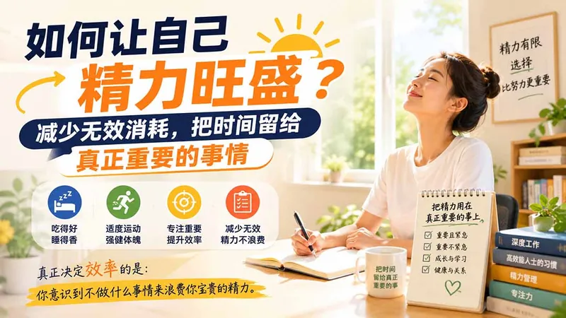 1285e222e9eb0199a8e150f2d3a3837d.jpeg 付费文章:如何让自己精力旺盛?减少无效消耗,把时间留给真正重要的事情