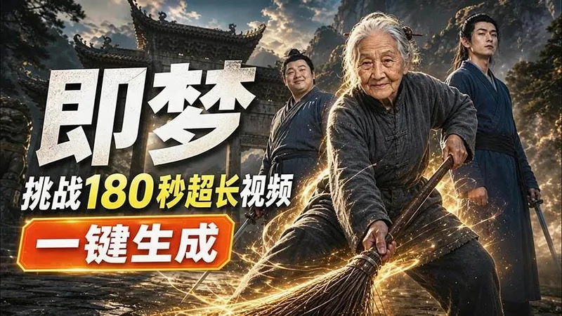 ff584f7c8343ebf5386db315a0fce869.jpeg (20112期)即梦挑战180秒超长视频!一键生成3分钟电影?完整制作流程详细分享!