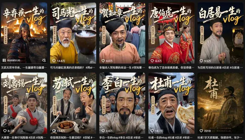 fa21110fbc113d45001828840523e0d2.jpeg 抖音80W粉丝博主的AI历史人物生平VLOG教学,不用拍摄不用露脸,AI帮你搞定,轻松解锁伙伴计划+精选收益