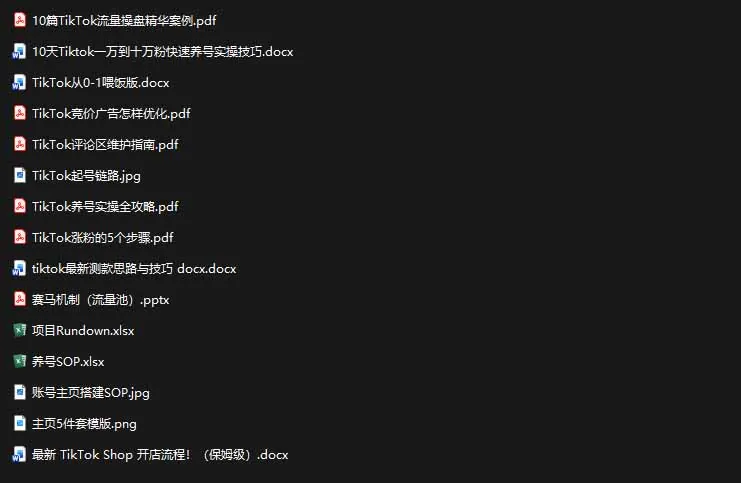 2026TikTok海外掘金实战课——养号SOP+爆款公式+选品测款+广告投流+Shop开店，跑通海外运营全链路