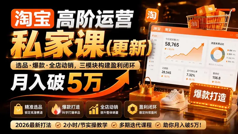 淘宝高阶运营私家课(更新26年