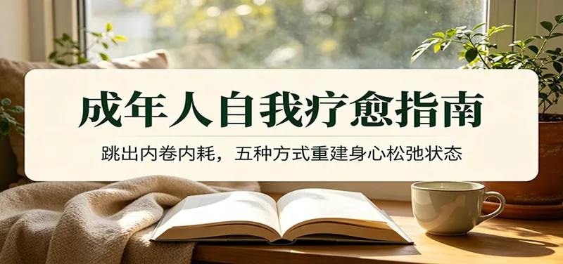 成年人自我疗愈指南：跳出内卷内耗，五种方式重建身心松弛状态