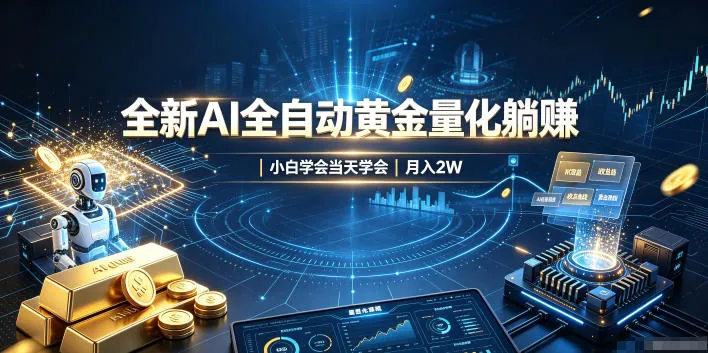 7ba160c2cf17af43592d27fa2b9c4cb2.jpeg 全新AI全自动黄金量化躺賺:小白学会当天学会,月入2W!【揭秘】