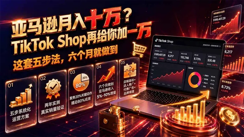 6c0a2b285d9caa94eb230785217aa467.jpeg 亚马逊月入十万?TikTok Shop再给你加一万——这套五步法,六个月就做到【原创双语字幕】