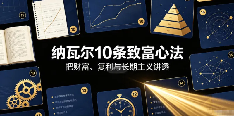 付费文章：纳瓦尔10条致富心法