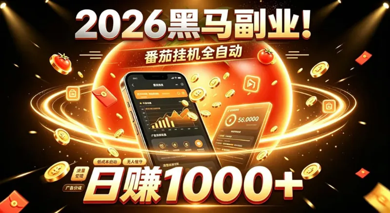 89d52ad06f1ca373a82b8d67e64acb11.jpeg 2026黑马副业!番茄挂G全自动日入1000+,操作最简单、门槛最低的线上轻资产项目【揭秘】