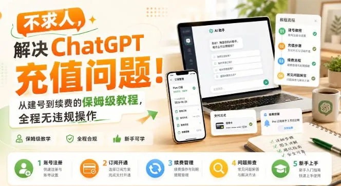 dbbb7f84d6a858ef8eb18049d80d8a13.jpeg 不求人,解决ChatGPT充值问题!从建号到续费的保姆级教程,全程无违规操作