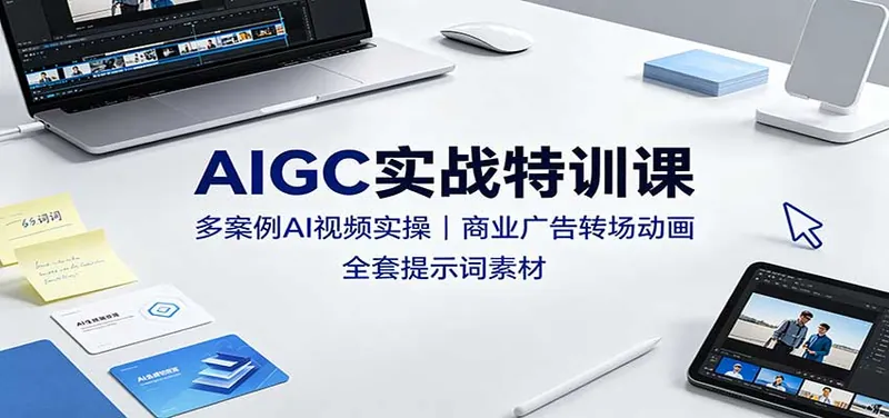 e852f2ffa2b687c37560c88958f0e867.jpeg AIGC实战特训课:多案例AI视频实操,商业广告转场动画,全套提示词素材