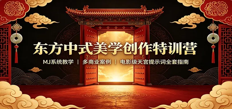 670b185bc1965d73ac81f6c767c412df.jpeg 东方中式美学创作特训营:MJ系统教学,多商业案例,电影级天宫提示词全套指南