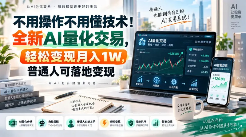 d6c5472e2495ccd91996a4040ece7ca8.jpeg 不用操作不用懂技术!全新AI量化交易,轻松变现月入1W,普通人可落地变现!【揭秘】
