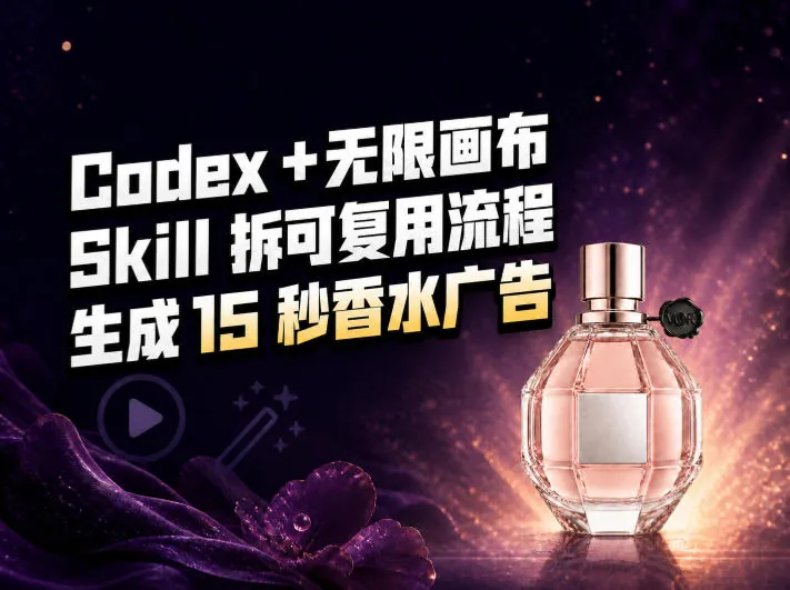 ee32845e38488aa5aeb672ed429247dc.jpeg 我把Amazon香水视频拆成Codex Skill:无限画布负责最后15秒